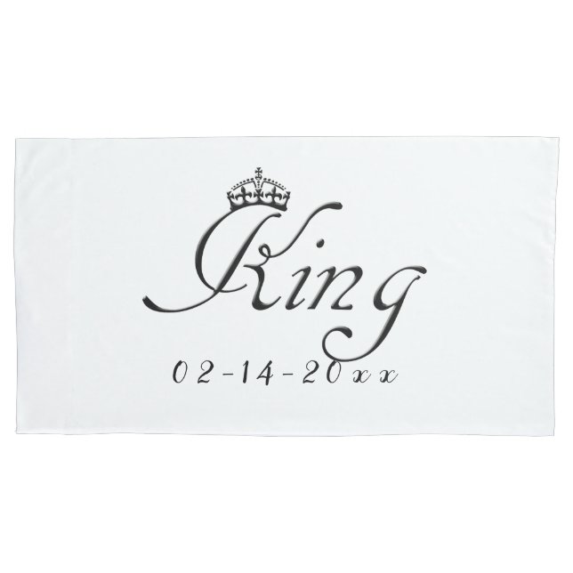 King with Crown Pillow Case (Front)