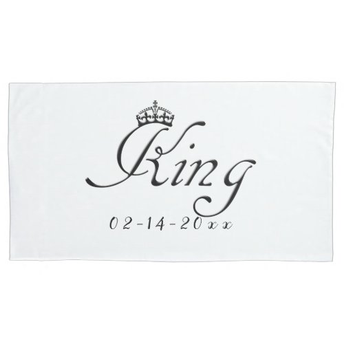 King with Crown Pillow Case