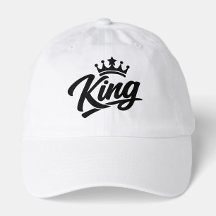 King With Crown Typography Hat