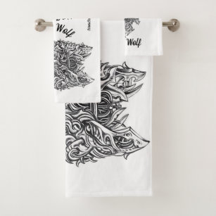 King Wolf Bath Towel Set