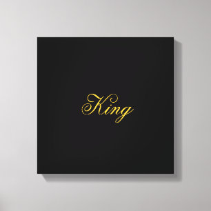 King Wrapped Canvas Print