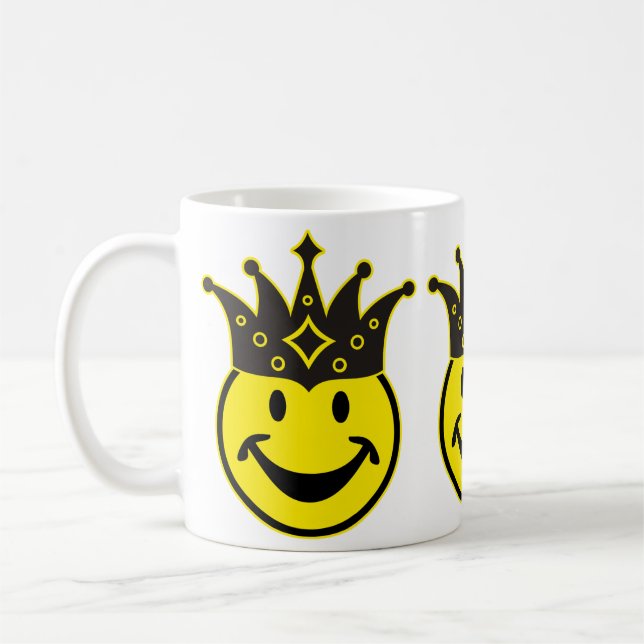 King yellow + your backg. & ideas coffee mug (Left)
