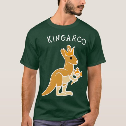 Kingaroo Kangaroo White T_Shirt