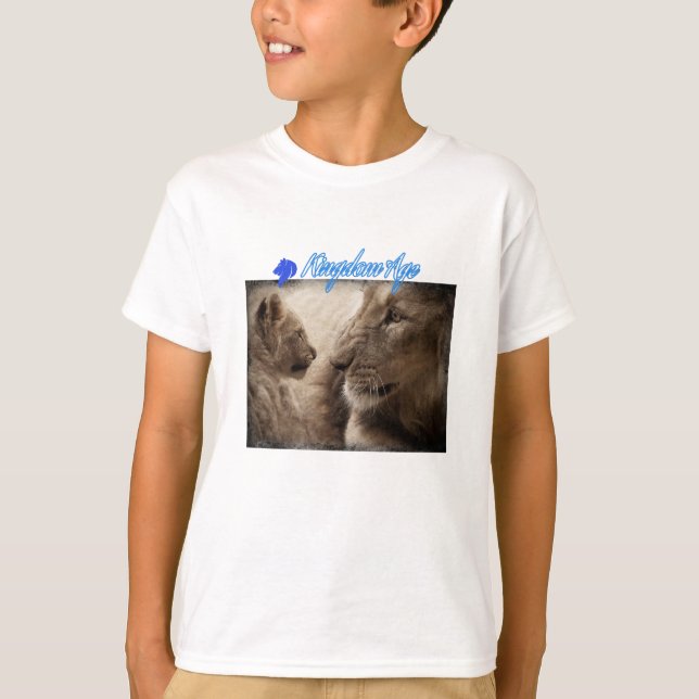 Kingdom Age, Lion T-Shirt, Kids Lion T shirt,CA,  T-Shirt (Front)