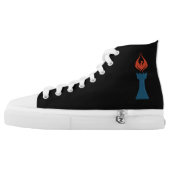 Kingdom Chess hightops High-Top Sneakers (Left Shoe Outside)