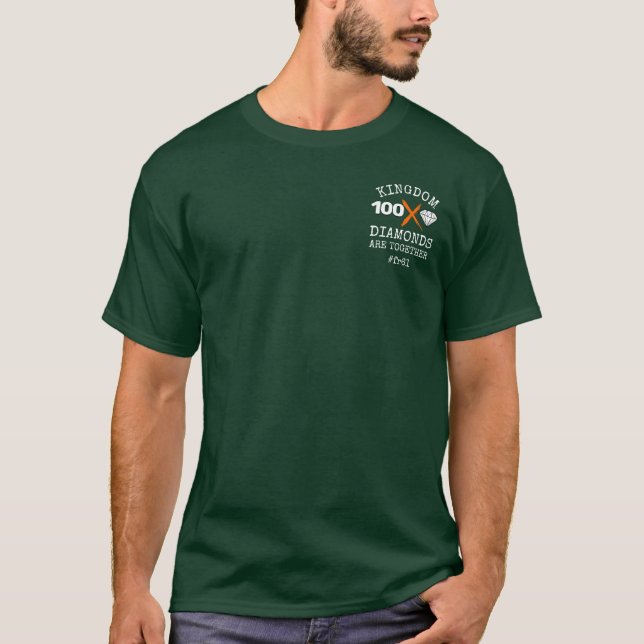KINGDOM DIAMONDS FR61 Family Room Green T-Shirt (Front)