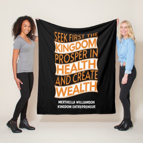 Kingdom Entrepreneur Christian Business Fleece Blanket