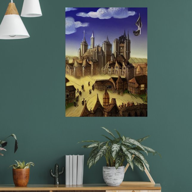 Kingdom Fantasy Digital Art Poster #02 (Living Room 1)