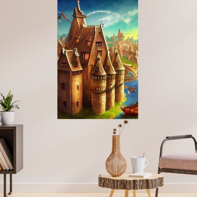 Kingdom Fantasy Digital Art Poster #03 (Living Room 3)