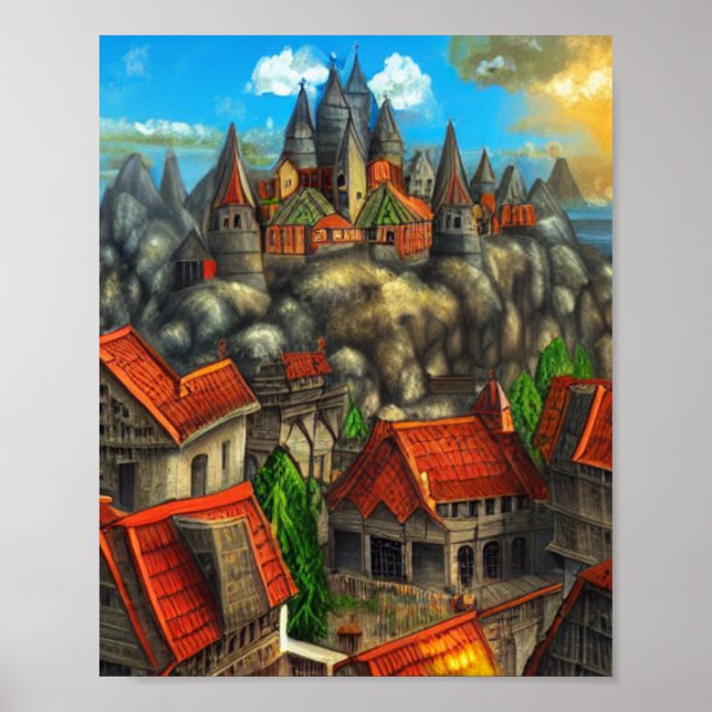 Kingdom Fantasy Digital Art Poster #04 (Front)