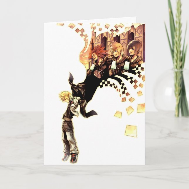Kingdom Hearts: 358/2 Days | Roxas, Axel, & Xion Card (Front)