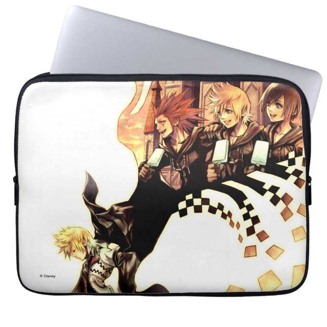 Kingdom Hearts: 358/2 Days | Roxas, Axel, & Xion Laptop Sleeve (Front)