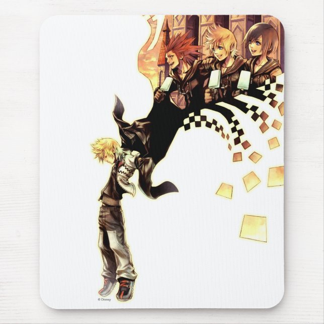 Kingdom Hearts: 358/2 Days | Roxas, Axel, & Xion Mouse Pad (Front)