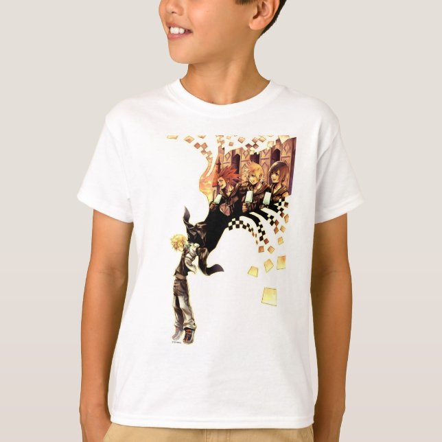 Kingdom Hearts: 358/2 Days | Roxas, Axel, & Xion T-Shirt (Front)