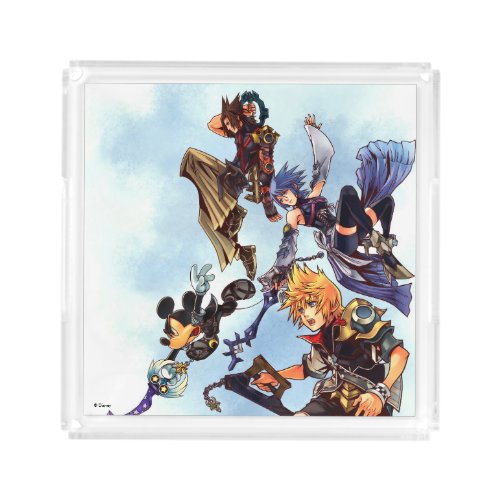 Kingdom Hearts Birth by Sleep  Main Cast Box Art Acrylic Tray