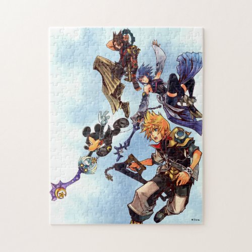 Kingdom Hearts Birth by Sleep  Main Cast Box Art Jigsaw Puzzle