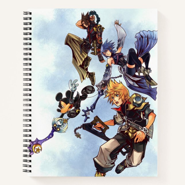 Kingdom Hearts: Birth by Sleep | Main Cast Box Art Notebook (Front)