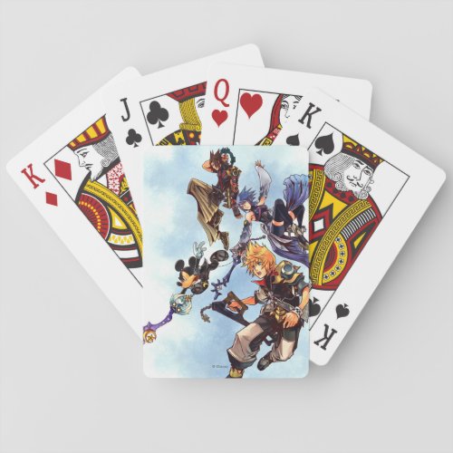 Kingdom Hearts Birth by Sleep  Main Cast Box Art Playing Cards