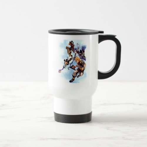 Kingdom Hearts Birth by Sleep  Main Cast Box Art Travel Mug