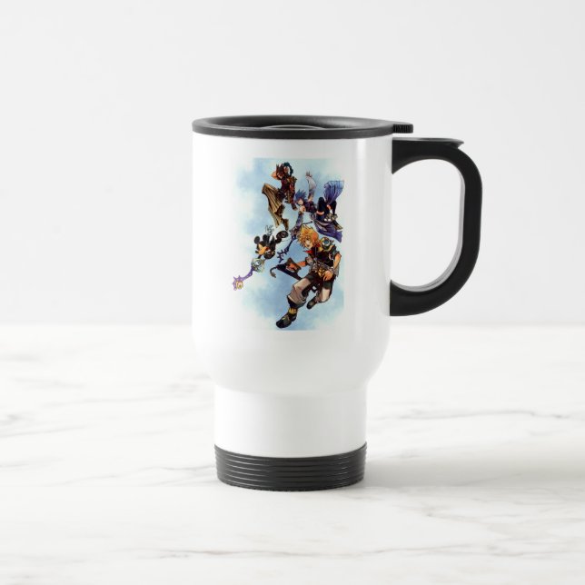 Kingdom Hearts: Birth by Sleep | Main Cast Box Art Travel Mug (Right)