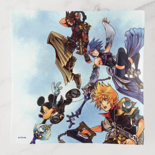 Kingdom Hearts Birth by Sleep  Main Cast Box Art Trinket Tray
