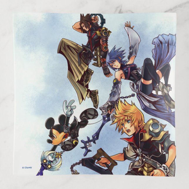 Kingdom Hearts: Birth by Sleep | Main Cast Box Art Trinket Tray (Front)