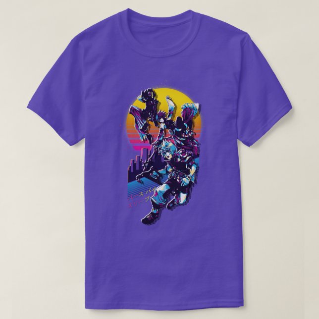 Kingdom Hearts Birth By Sleep Retrowave T-Shirt (Design Front)