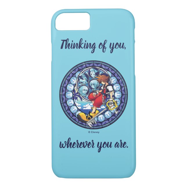 Kingdom Hearts | Blue Stained Glass Key Art Case-Mate iPhone Case (Back)