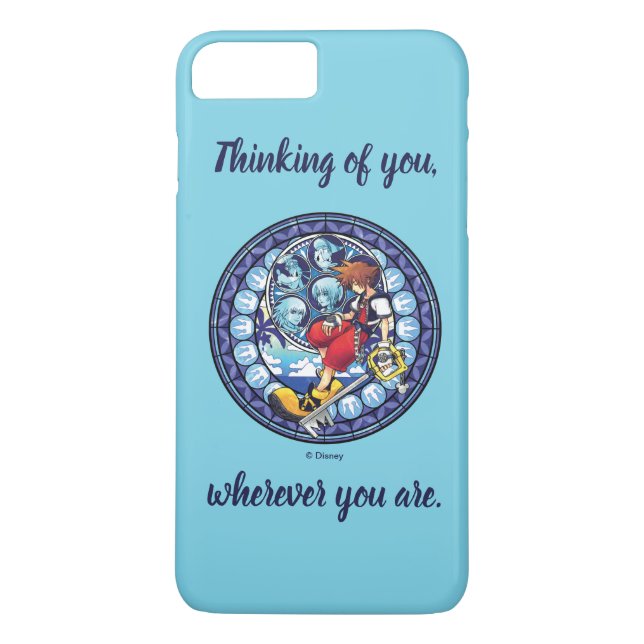 Kingdom Hearts | Blue Stained Glass Key Art Case-Mate iPhone Case (Back)