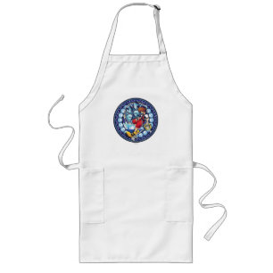 Kingdom Hearts Blue Stained Glass Key Art Long Apron