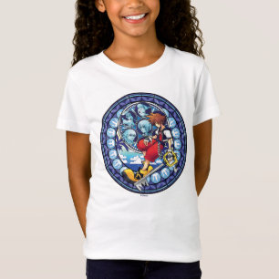 Kingdom Hearts   Blue Stained Glass Key Art T-Shirt