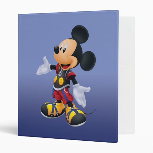 Kingdom Hearts Chain of Memories  King Mickey 3 Ring Binder