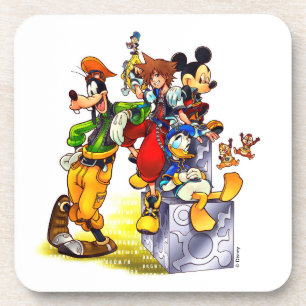 Kingdom Hearts: coded   Group Key Art Beverage Coaster