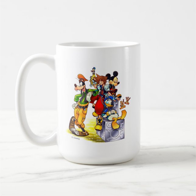 Kingdom Hearts: coded | Group Key Art Coffee Mug (Left)