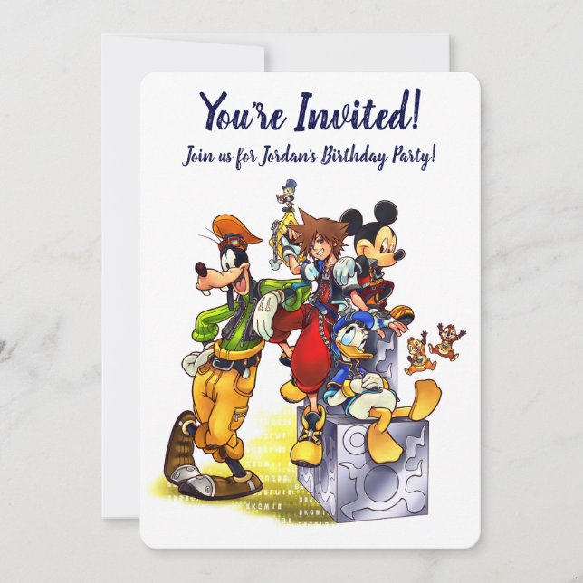Kingdom Hearts: coded | Group Key Art Invitation (Front)
