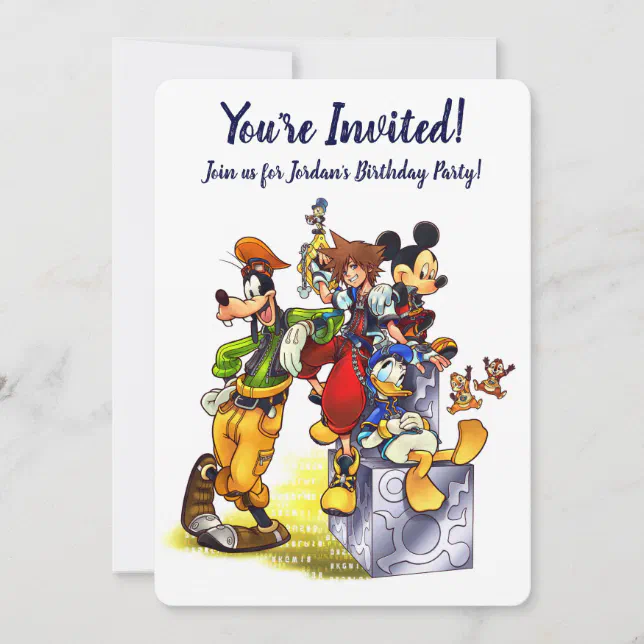Kingdom Hearts: coded | Group Key Art Invitation | Zazzle