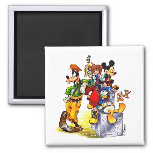Kingdom Hearts coded  Group Key Art Magnet