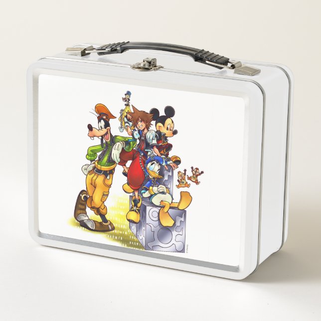 Kingdom Hearts: coded | Group Key Art Metal Lunch Box (Front)