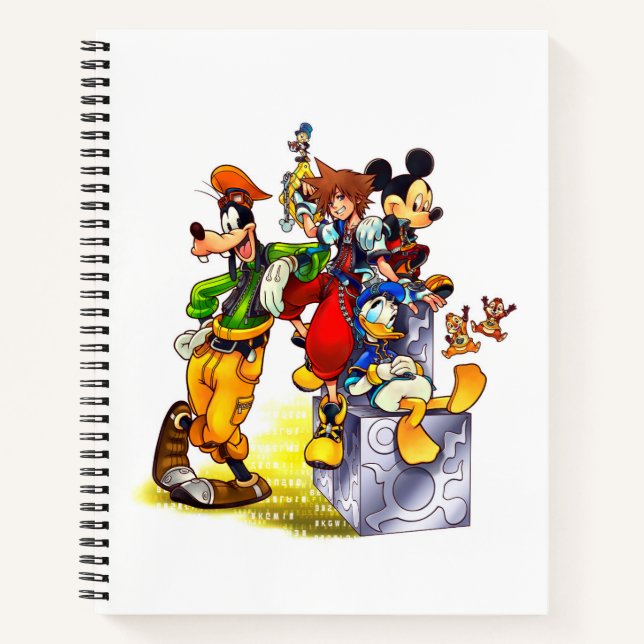 Kingdom Hearts: coded | Group Key Art Notebook (Front)