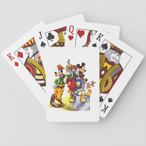 Kingdom Hearts coded  Group Key Art Playing Cards