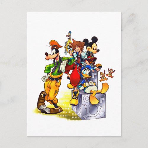 Kingdom Hearts coded  Group Key Art Postcard