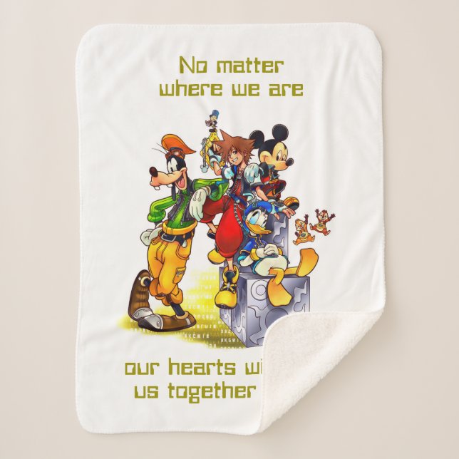 Kingdom Hearts: coded | Group Key Art Sherpa Blanket (Front)