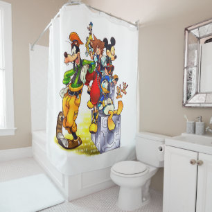 Kingdom Hearts: coded   Group Key Art Shower Curtain