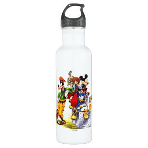 Kingdom Hearts: coded Group Key Art Stainless Steel Water Bottle