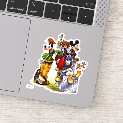 Kingdom Hearts coded  Group Key Art Sticker