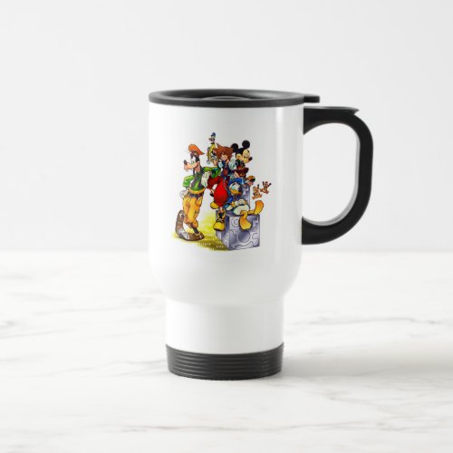 Kingdom Hearts coded  Group Key Art Travel Mug