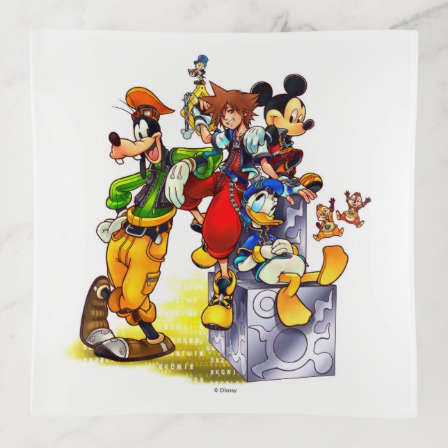 Kingdom Hearts: coded | Group Key Art Trinket Tray (Front)