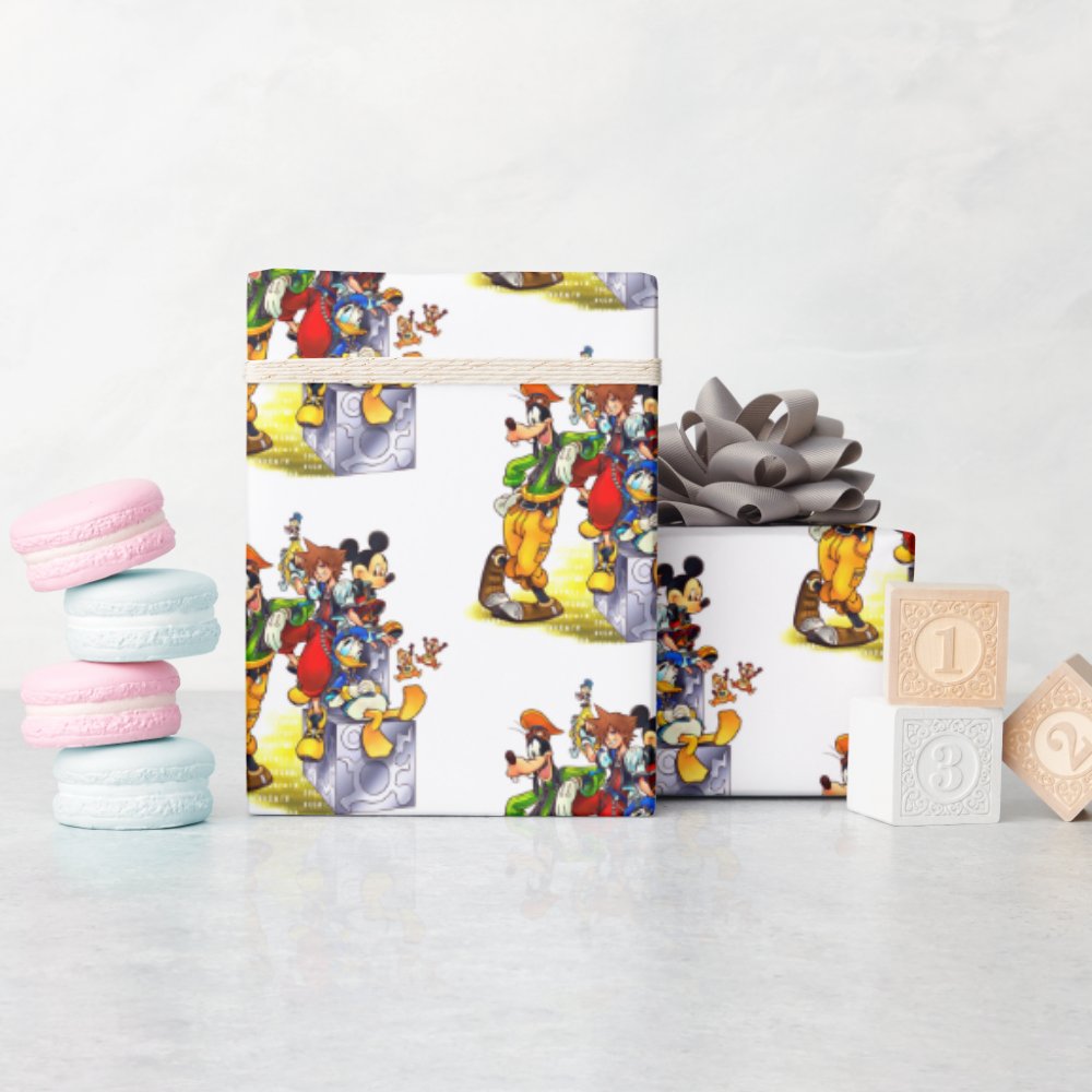 Disover Kingdom Hearts Group Key Art Wrapping Paper