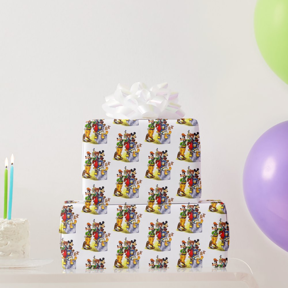 Disover Kingdom Hearts Group Key Art Wrapping Paper