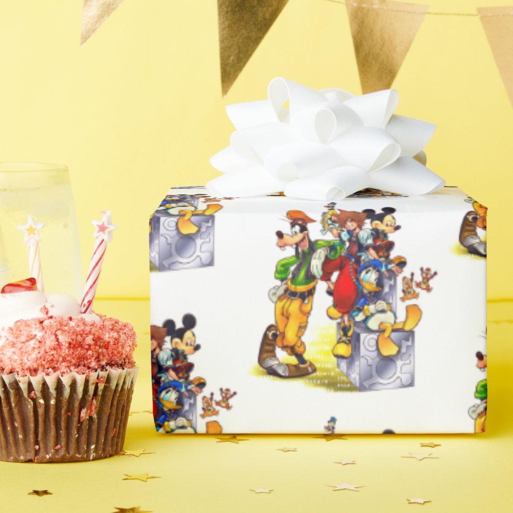 Disover Kingdom Hearts Group Key Art Wrapping Paper